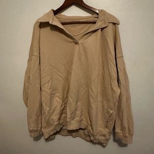 Aerie Tan Sweatshirt